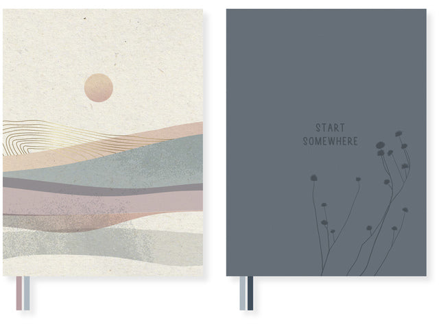 Notitieboek Soft Scenes A5 HC dots krimp a 2 stuks assorti. 80 gram FSC 320 pagina's