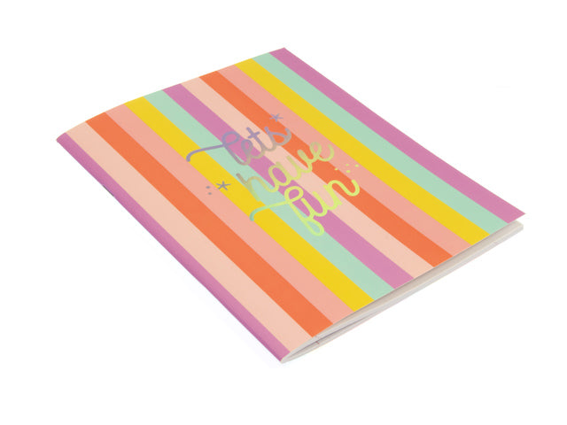 Schrift Beach Happy A5 lijn pak a 4 stuks assorti