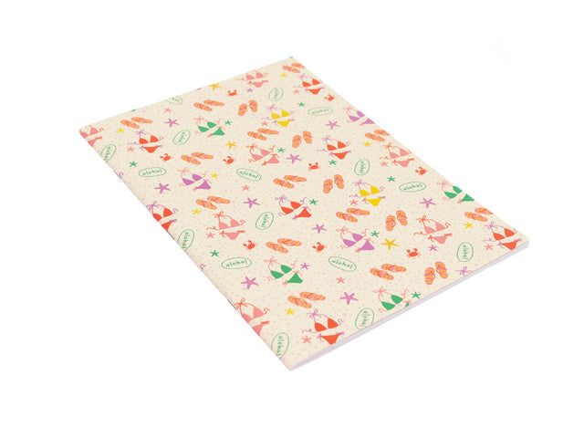 Schrift Beach Happy A4 lijn pak a 4 stuks assorti