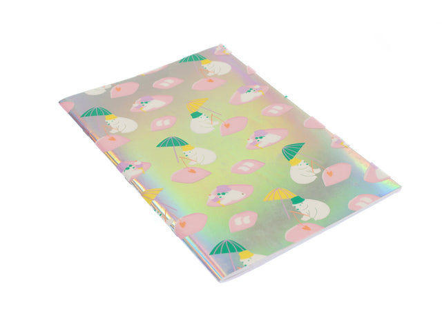 Schrift Beach Happy A4 lijn pak a 2 stuks assorti