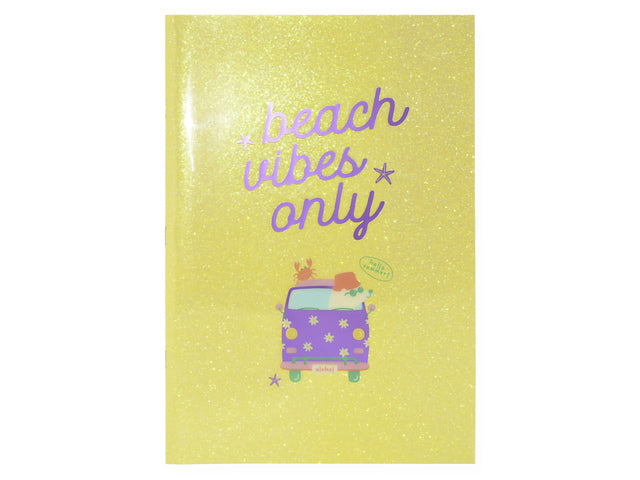 Schrift Beach Happy A4 lijn pak a 2 stuks assorti