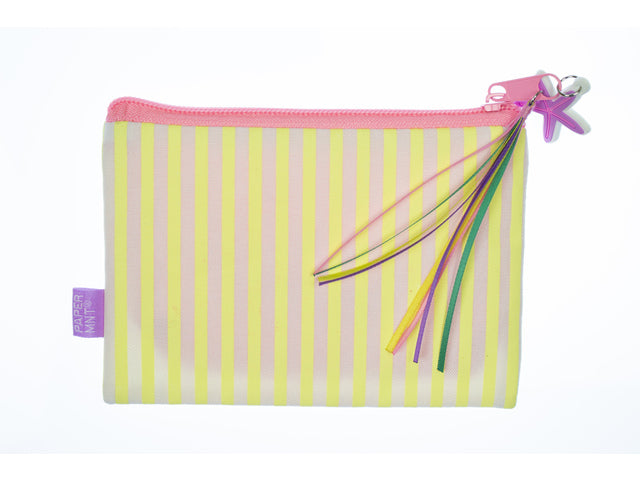 Etui Beach Happy gestreept 15x10 cm SUMMER STATE OF MIND