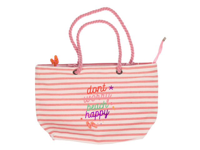 Strandtas Beach Happy 30x25x12 cm