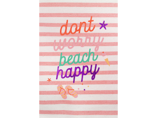Strandtas Beach Happy 30x25x12 cm