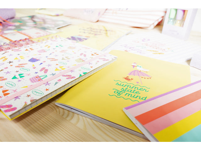 Textmarker: Beach Happy 6 Stück in Doosje. Bullitpoint 0,8–2,5 mm Durchmesser