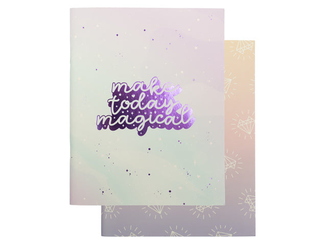 Schrift Galaxy Girl A5, Packung mit 4 Stück sortiert