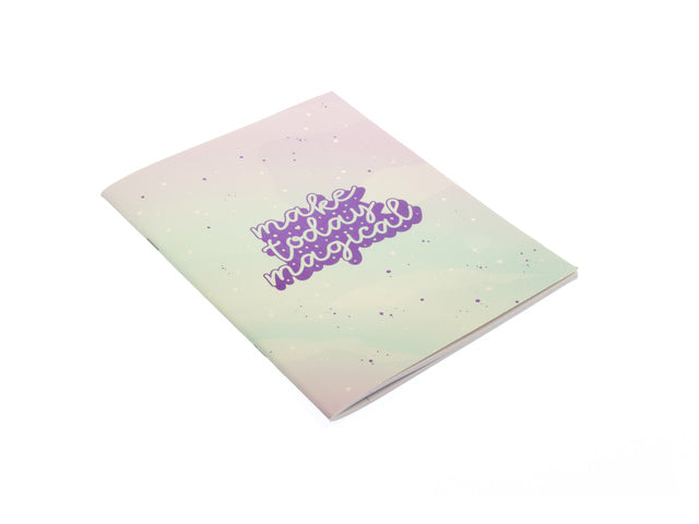 Schrift Galaxy Girl A5 lijn pak a 4 stuks assorti