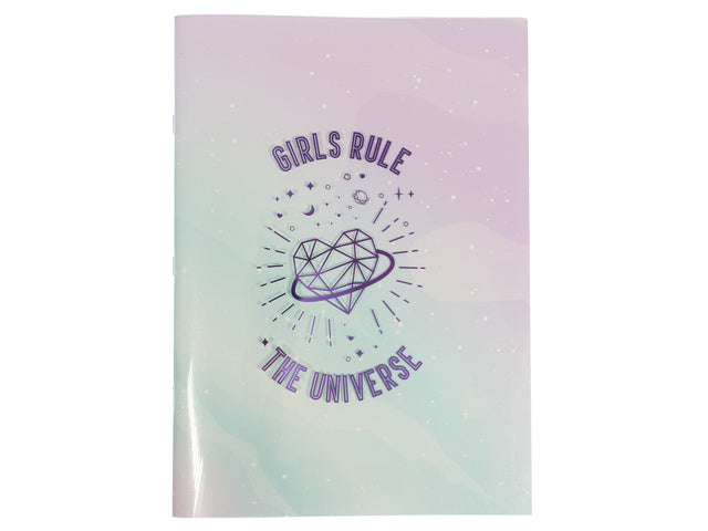 Schrift Galaxy Girl A4, Packung mit 4 Stück sortiert