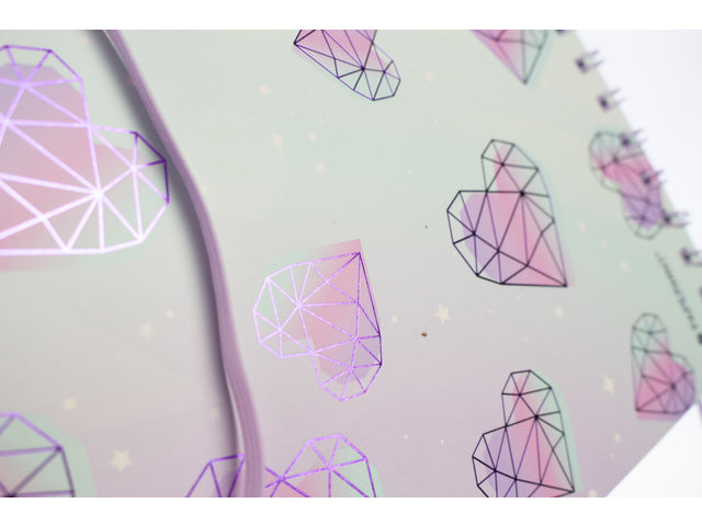 Spiraalboek Galaxy Girl A4 lijn pak a 2 stuks assorti