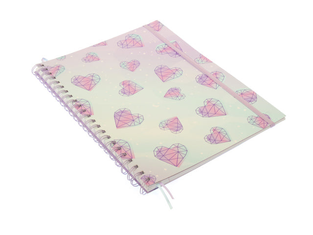 Spiraalboek Galaxy Girl A4 lijn pak a 2 stuks assorti