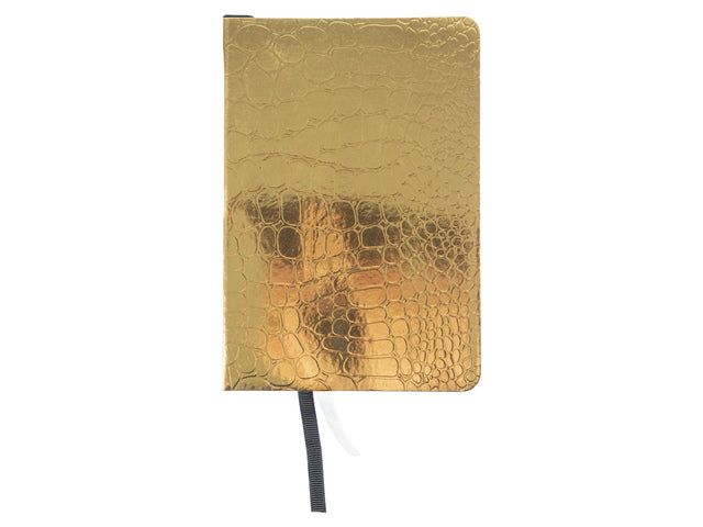 Notitieboek Pure Croco A6 lijn pak a 5 stuks assorti