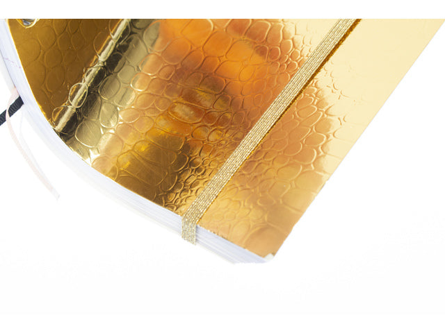 Spiraalboek Pure Croco A5 lijn pak a 5 stuks assorti