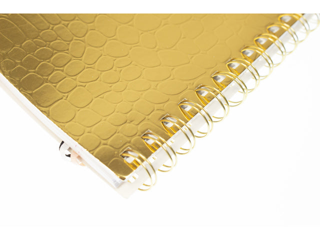 Spiraalboek Pure Croco A5 lijn pak a 5 stuks assorti