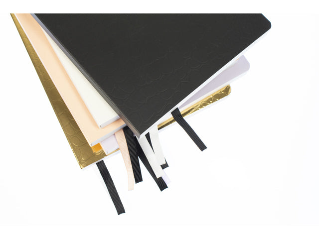Notitieboek Pure Croco A5 lijn pak a 5 stuks assorti