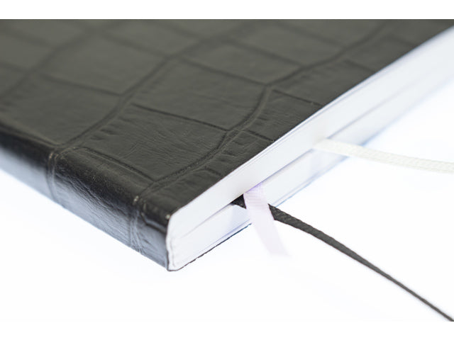 Notitieboek Pure Croco A6 PU HC lijn pak a 2 stuks assorti