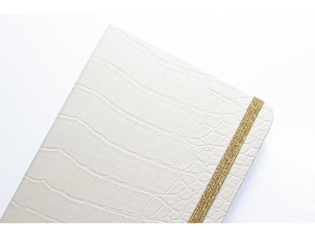 Notitieboek Pure Croco A6 PU HC lijn pak a 2 stuks assorti