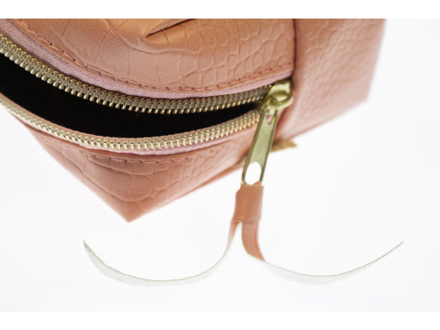 Etui Pure Croco perzik rose 15x6x9 cm