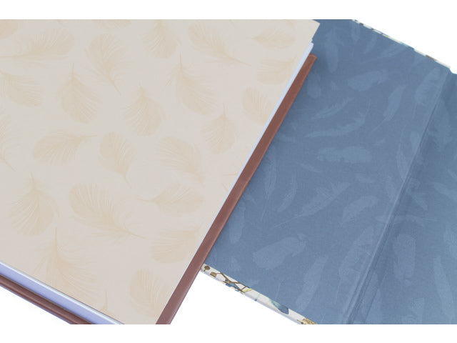 Notitieboek A5 Natural Beauty krimp van 2 stuks. Blanco, 120 pagina's 120 grams papier