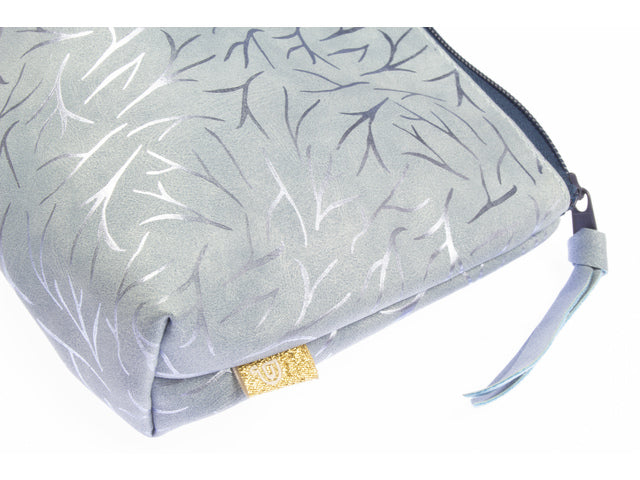 Etui Natural Beauty blauw. 22x15 cm.