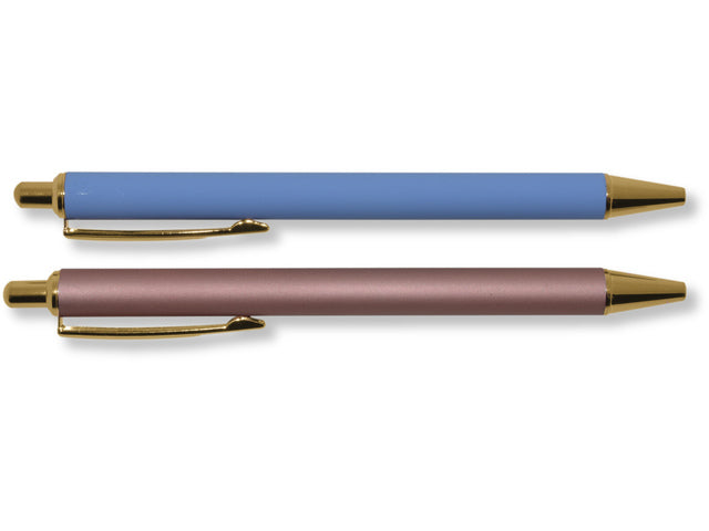 Pen natuurlijke schoonheid. krimp van 2 stuks in transparant doosje.