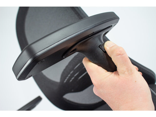 Bürostuhl Linea Grace 01 schwarz/schwarz mit 1D-Armlehne