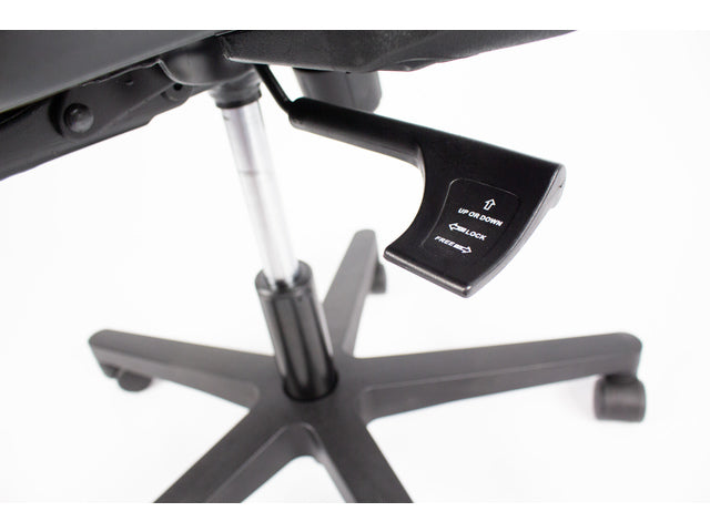 Bürostuhl Linea Grace 01 schwarz/schwarz mit 1D-Armlehne