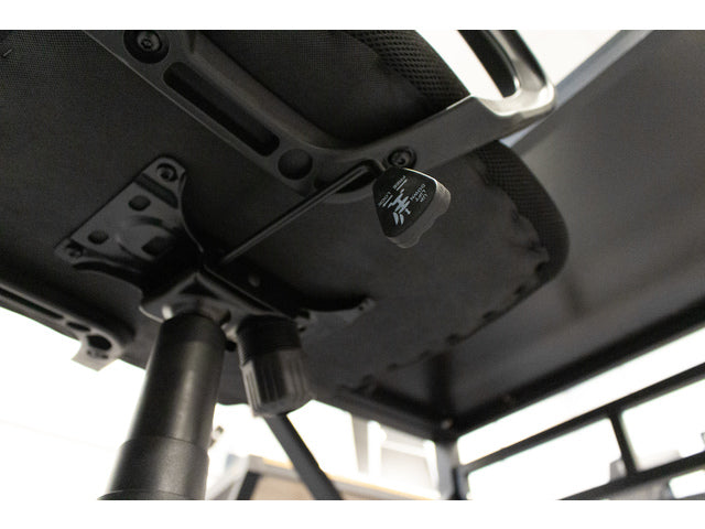 Bureaustoel Linea Felluca schwarz/schwarz mit Armlehnen