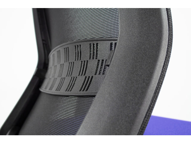 Bürostuhl Linea Tekna 01 schwarz/blau mit 2D-Armlehnen