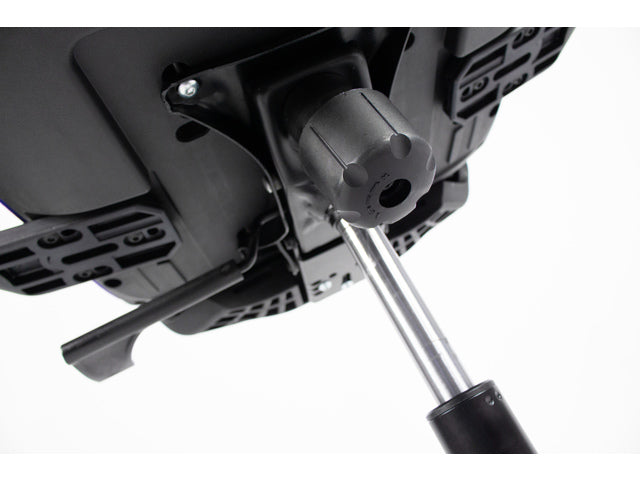 Bürostuhl Linea Tekna 01 schwarz/blau mit 2D-Armlehnen