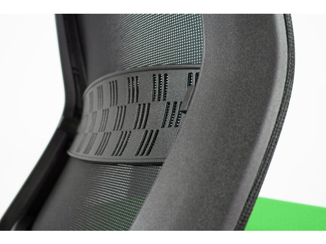 Bürostuhl Linea Tekna 01 schwarz/grün mit 2D-Armlehnen