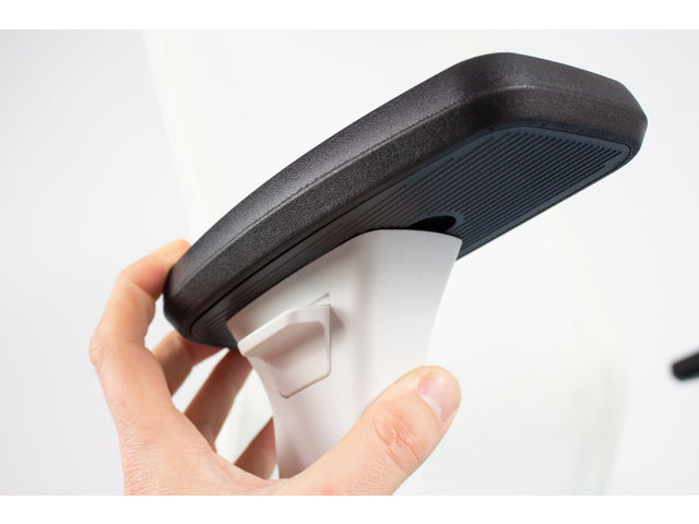 Bürostuhl Linea Tekna White 01 l.blau/weiß mit 3D-Armlehnen