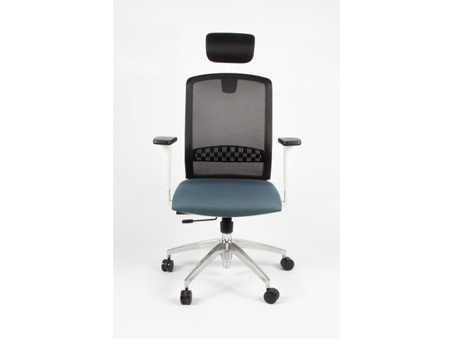 Bürostuhl Linea Tekna White 01/PT schwarz/anthrazit mit 3D-Armlehnen