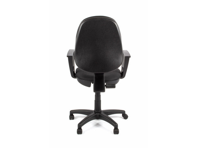 Bürostuhl Linea Tiger 01 schwarz/schwarz mit Armlehnen