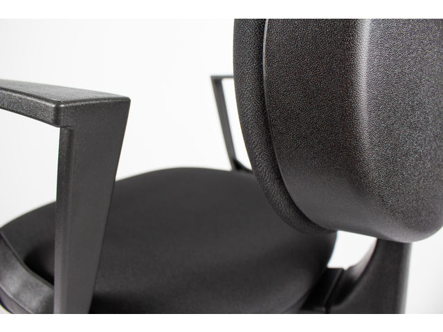 Bürostuhl Linea Tiger 01 schwarz/schwarz mit Armlehnen