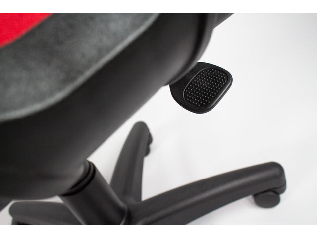 Bürostuhl Linea Tiger 01 rot/rot mit Armlehnen