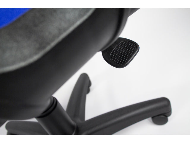 Bürostuhl Linea Tiger 01 blau/blau mit Armlehnen