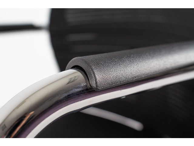 Bezoekersstoel Linea Omnia 05 schwarz/schwarz, Set aus 2 Stück