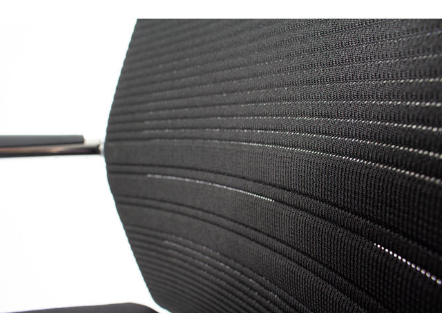 Bezoekersstoel Linea Omnia 05 schwarz/schwarz, Set aus 2 Stück