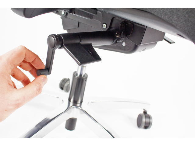 Bürostuhl Linea Omnia 01/PT schwarz/schwarz mit 3D-Armlehnen, Fußstütze und Aluminiumfuß