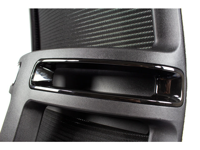 Bürostuhl Linea Omnia 01/PT schwarz/schwarz mit 3D-Armlehnen, Fußstütze und Aluminiumfuß