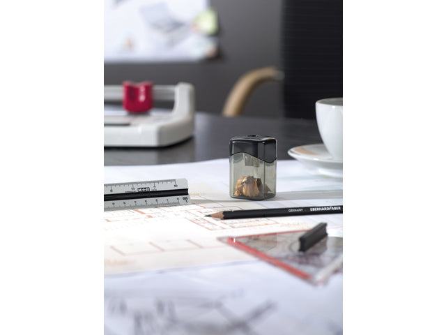 puntenslijper Möbius & Ruppert enkel ton model quattro swing zwart/grijs/transparant