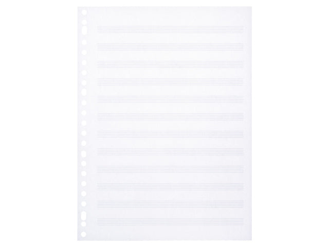 Ringbandinterieur Multo A4 23r muziekpapier 100 grams 50 vel