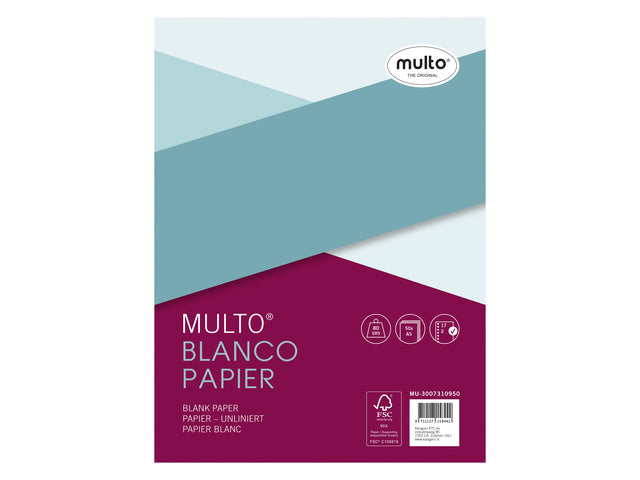 Ringbandinterieur Multo A5 17r blanco 80 grams 50 vel