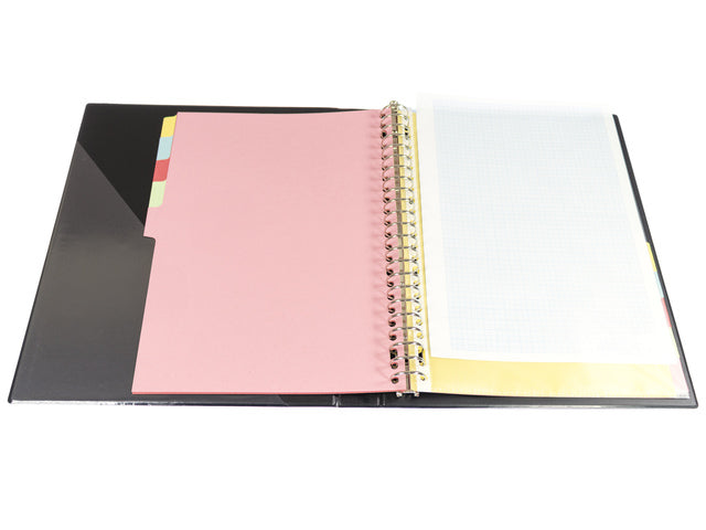 Tabblad Multo A4 23r blanco gerecycled karton 160 gram 10 delig assorti kleuren