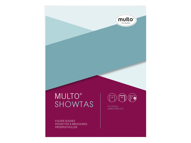 Showtas Multo A5 17r PP 120 micron glashelder krimp a 10 stuks