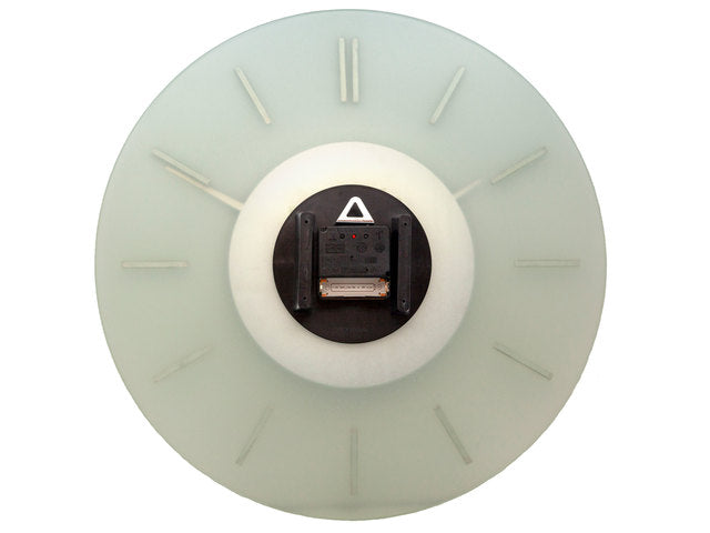 Wandklok NeXtime dia. 40 cm, melkglas, 'Stripe' Radiogestuurd