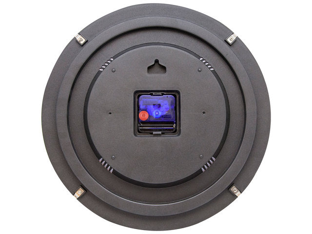 Wandklok NeXtime dia. 35 cm, bol glas, meerkleurig, 'Testpage Dome'