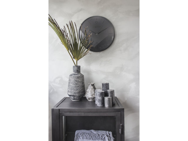 Wandklok NeXtime Glamour Ø40 metaal zwart