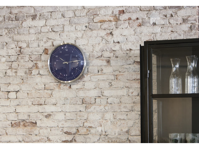 Wandklok NeXtime 60 minutes Ø33 metaal blauw