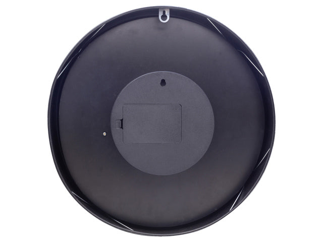 Wandklok Nextime 36cm Gear Clock zwart metaal/glas